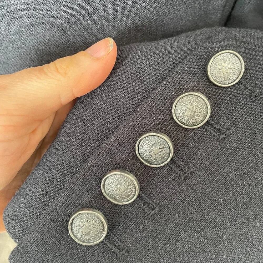 Cabi Military Style Peacoat Blazer #384 Carbon Gray - Picture 5 of 9